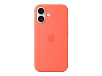 Apple - Skydd för mobiltelefon - MagSafe-kompatibilitet - silikon - orangeröd - för iPhone 16 MDGN4ZM/A