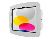Compulocks Space - Hölje - för surfplatta - låsbar - höggradig aluminium - vit - skärmstorlek: 10.9" - monteringsgränssnitt: 100 x 100 mm - väggmonterbar, stativ, monterbart - med sammanlåsning uppgradering - för Apple 10.9-inch iPad Air Wi-Fi, Wi-Fi + Cellular 109IPDSW_UKA25EC