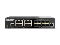 QNAP QSW-M3216R-8S8T - Kytkin - Hallinnoitu - 8 x 100/1000/2.5G/5G/10GBase-T + 8 x 10Gb Ethernet SFP+ - telineeseen asennettava QSW-M3216R-8S8T