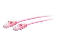 C2G 7ft (2.1m) Cat6a Snagless Unshielded (UTP) Slim Ethernet Network Patch Cable - Pink - Kytkentäkaapeli - RJ-45 (uros) to RJ-45 (uros) - 2.1 m - 4.8 mm - UTP - CAT 6a - valettu, piikitön - vaaleanpunainen C2G30198