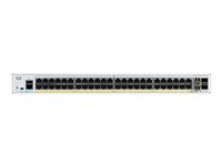 Cisco Catalyst 1000-48FP-4G-L - Kytkin - Hallinnoitu - 48 x 10/100/1000 (PoE+) + 4 x Gigabit SFP (uplink) - telineeseen asennettava - PoE+ (740 W) C1000-48FP-4G-L