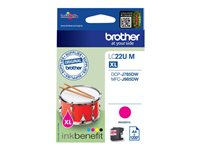 Brother LCLC22UM - XL - magenta - original - bläckpatron - för Brother DCP-J785DW, MFC-J985DW LC22UM