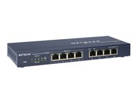 NETGEAR FS108P - Switch - 4 x 10/100 (PoE) + 4 x 10/100 - skrivbordsmodell - PoE (53 W) FS108PEU