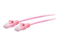 C2G 25ft (7.6m) Cat6a Snagless Unshielded (UTP) Slim Ethernet Network Patch Cable - Pink - Kytkentäkaapeli - RJ-45 (uros) to RJ-45 (uros) - 7.6 m - 4.8 mm - UTP - CAT 6a - valettu, piikitön - vaaleanpunainen C2G30201