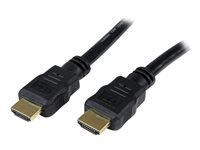StarTech.com 0.5m High Speed HDMI Cable - Ultra HD 4k x 2k HDMI Cable - HDMI to HDMI M/M - 50cm HDMI 1.4 Cable - Audio/Video Gold-Plated (HDMM50CM) - HDMI-kabel - HDMI hane till HDMI hane - 50 cm - skärmad - svart HDMM50CM