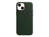 Apple - Skydd för mobiltelefon - med MagSafe - läder - sequoia green - för iPhone 13 mini MM0J3ZM/A