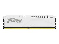 Kingston FURY Beast - DDR5 - pakkaus - 32 Gt: 2 x 16 Gt - DIMM 288 nastaa - 6000 MHz / PC5-48000 - CL36 - 1.35 V - puskuroimaton - on-die ECC - valkoinen KF560C36BWEK2-32