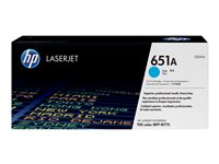 HP 651A - Sinivihreä - alkuperäinen - LaserJet - väriainekasetti (CE341A) malleihin Color LaserJet Enterprise MFP M775; LaserJet Managed MFP M775 CE341A