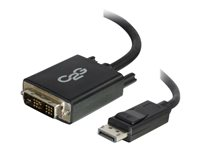 C2G 15ft DisplayPort to DVI-D Adapter Cable - M/M - Sovitinkaapeli - TAA-yhteensopiva - DisplayPort (uros) to DVI-D (uros) - 4.57 m - siipiruuvit, 1920 x 1200 (WUXGA) -tuki - musta 54342