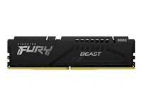 Kingston FURY Beast - DDR5 - pakkaus - 64 Gt: 4 x 16 Gt - DIMM 288 nastaa - 6000 MHz / PC5-48000 - CL40 - 1.35 V - puskuroimaton - on-die ECC - musta KF560C40BBK4-64