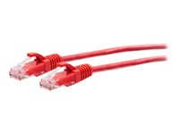 C2G 7ft (2.1m) Cat6a Snagless Unshielded (UTP) Slim Ethernet Network Patch Cable - Red - Kytkentäkaapeli - RJ-45 (uros) to RJ-45 (uros) - 2.1 m - 4.8 mm - UTP - CAT 6a - valettu, piikitön - punainen C2G30163