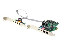 StarTech 7,1 kanalers ljudkort - PCI Express, 24-bit, 192 kHz - Ljudkort - 192 kHz - 7.1 - PCI Express x1 - CM8828 - låg profil - för P/N: BNDTB10GI, BNDTB210GSFP, BNDTB310GNDP, BNDTB410GSFP, BNDTB4M2E1, BNDTBUSB3142 PEXSOUND7CH