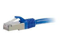 C2G Cat6a Booted Shielded (STP) Network Patch Cable - Kytkentäkaapeli - RJ-45 (uros) to RJ-45 (uros) - 15 m - STP - CAT 6a - valettu, piikitön, säikeinen - sininen 89928