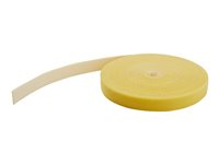 StarTech.com 100ft Hook and Loop Roll, Cut-to-Size Reusable Cable Ties, Bulk Industrial Wire Fastener Tape /Adjustable Fabric Wraps Yellowith Resuable Self Gripping Cable Management Straps - Adjustable Loop Ties (HKLP100YW) - Kardborrefäste - 30.48 cm - gul - för P/N: HKLP100, HKLP100BL, HKLP100GN, HKLP100RD HKLP100YW