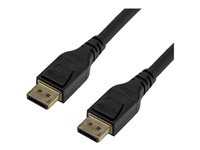 StarTech 10ft/3m VESA Certified DisplayPort 1.4 Cable, 8K 60Hz HBR3 HDR, Super UHD DisplayPort to DisplayPort Monitor Cord, Ultra HD 4K 120Hz DP 1.4 Video Cable M/M DP Connectors - DP 1.4 Latching Cable - DisplayPort-kabel - DisplayPort (hane) spärrad till DisplayPort (hane) spärrad - DisplayPort 1.4 - 3 m - stöd för 8K - svart - för P/N: CDP2DPHD, CDP2DPVGA, SV231QDPU34K, TB32DP14 DP14MM3M