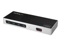 Startech USB-C och USB-A dockningsstation - Dubbla skärmar 4K 60 Hz dockningsstation DisplayPort + HDMI - Hybrid USB 3.0 dockningsstation för bärbara datorer med USB-C eller USB-A - 6x USB Type-A, GbE - USB 3.1 Gen 1 - Mac/Windows - Dockningsstation - USB-C / Thunderbolt 3 - 2 x HDMI - 1GbE - för P/N: ARMBARDUO, ARMBARDUOV, ARMDUAL30, ARMDUALV, ARMSLIMDUO, DK30ADD, SVA20N2NEUA, TB33A1C DK30A2DH