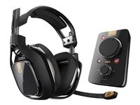 ASTRO A40 TR - For PS4 - kuuloke + mikrofoni - täysi koko - langallinen - 3,5 mm jakkiliitin - melua vaimentava - musta - sekä Astro MixAmp Pro TR 939-001661