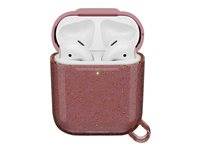 OtterBox Ispra Series - Kotelo langatttomille kuulokkeille - polykarbonaatti, sinkkilejeerinki, termoplastinen elastomeeri (TPE) - infinity pink malleihin Apple AirPods (1. laitesukupolvi, 2. sukupolvi) 77-65504