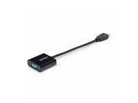 Startech HDMI to VGA Adapter, 1080p, Active Video Converter - Videokort - HDMI hane till HD-15 (VGA) hona - 18.95 cm - svart - stöd för 1080p, aktiv, busdriven HD2VGAE3