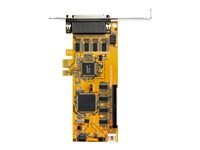 StarTech.com Carte série PCI Express à 8 ports avec UART 16550 - Adaptateur série - PCIe profil bas - RS-232 x 8 - jaune PEX8S1050LP