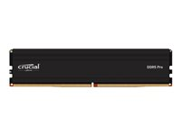 Crucial Pro - DDR5 - moduuli - 16 Gt - DIMM 288 nastaa matala profiili - 6000 MHz / PC5-48000 - CL48 - 1.1 V - puskuroimaton - on-die ECC - mattamusta CP16G60C48U5