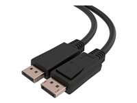 C2G 6ft (1.8m) C2G TAA-Compliant DisplayPort Cable with Latches - 8K 60Hz - DisplayPort-kabel - TAA-kompatibel - DisplayPort (hane) spärrad till DisplayPort (hane) spärrad - DisplayPort 1.4 - 30 V - 1.8 m - dubbelriktad, 8K60 Hz (7680 x 4320) stöd - svart C2G50113