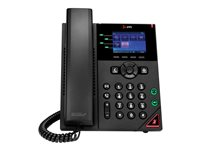 HP Poly VVX 250 - OBi Edition - VoIP-telefon - 3-riktad samtalsförmåg - SIP, RTP, SRTP, SDP - 4 linjer - svart 89K69AA#ABB
