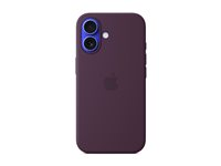 Apple - Skydd för mobiltelefon - MagSafe-kompatibilitet - silikon - plommon - för iPhone 16 MYY43ZM/A