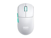CHERRY Xtrfy M68 - Mus - optisk - 5 knappar - trådlös - 2.4 GHz - trådlös USB-mottagare - vit CX-M68W-WHITE