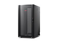 APC NetShelter AV Enclosure with Sides and 10-32 Threaded Rails - Rack - svart - 24U - för P/N: SMC1000-2UC, SMC1500-2UC, SRT10KRMXLT-5KTF2, SRT2200RMXLA-NC, SRT5KRMXLTUS AR3814