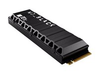 WD_BLACK SN850X WDS400T2XHE-00BCA0 - SSD - krypterat - 4 TB - inbyggd - M.2 2280 - PCIe 4.0 x4 (NVMe) - TCG Opal Encryption 2.01 - integrerad kylfläns WDS400T2XHE-00BCA0