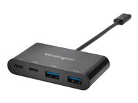 Kensington CH1000 - Hub - 2 x USB 3.1 + 2 x USB-C - työpöytä K39124EU