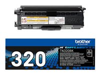 Brother TN320BK - Musta - alkuperäinen - väriainekasetti malleihin Brother DCP-9055, DCP-9270, HL-4140, HL-4150, HL-4570, MFC-9460, MFC-9465, MFC-9970 TN320BK