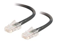 C2G Cat5e Non-Booted Unshielded (UTP) Network Crossover Patch Cable - Risteytyskaapeli - RJ-45 (uros) to RJ-45 (uros) - 7 m - UTP - CAT 5e - säikeinen, uniboot - musta 83320