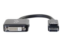 C2G 8in DisplayPort to DVI-D Adapter - DP to DVI D Adapter - Black - M/F - Näyttösovitin - DisplayPort (uros) to DVI-D (naaras) - musta 54321