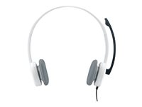 Logitech Stereo Headset H150 - Kuulokkeet + mikrofoni - korvien päällä - langallinen - kookospähkinä 981-000350