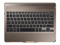 Samsung Book Cover Keyboard EJ-CT800 - Tangentbord - trådlös - Bluetooth - titanium bronze - för Galaxy Tab S (10.5 tum) EJ-CT800NAEGSE