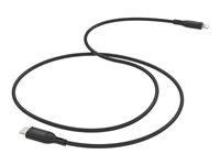 mophie essentials - USB-kabel - 24 pin USB-C (hane) till Lightning (hane) - 1 m - USB Power Delivery (60W) - svart 409913174