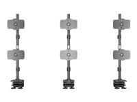 Multibrackets M - Asennuspakkaus (3 kiristintä, 3 telinettä) malleihin 6 LCD-näytölle - alumiini, teräs - musta -näytön koko: 24"-32" - pöytäasennus 7350105212741