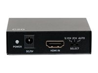 C2G 4K HDMI Audio Extractor - HDMI-audiosignaalin lähetys - musta C2G41003