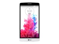 LG G3 s D722 - 4G pekskärmsmobil - RAM 1 GB / Internminne 8 GB - microSD slot - LCD-skärm - 5" - 1280 x 720 pixlar - rear camera 8 MP - front camera 1,3 MP - silkesvit LGD722.ANEUWH