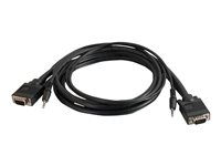 C2G Pro Series UXGA - Display/ljudkabelsats - HD-15 (VGA), mini-phone stereo 3.5 mm (hane) till HD-15 (VGA), mini-phone stereo 3.5 mm (hane) - 50 cm 81026
