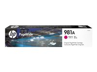 HP 981A - 69 ml - magenta - alkuperäinen - PageWide - mustepatruuna malleihin PageWide Enterprise Color MFP 586; PageWide Managed Color E55650 J3M69A