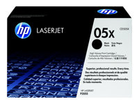 HP 05X - Tuottoisa - musta - alkuperäinen - LaserJet - väriainekasetti (CE505X) malleihin LaserJet P2055, P2055d, P2055dn, P2055x CE505X