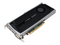 NVIDIA Quadro - Grafikkort - Quadro 4000 - 2 GB GDDR5 - DVI, 2 x DisplayPort - för Precision R5500, T3500, T5500, T7500 490-12401