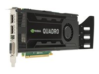 NVIDIA Quadro - Grafikkort - Quadro K4000 - 3 GB GDDR5 - PCIe 2.0 x16 - DVI, 2 x DisplayPort - för Workstation Z220 (CMT), Z230 (MT), Z420, Z620, Z820 C2J94AA