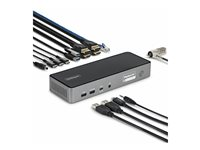 StarTech.com - Dockningsstation - för laptop - USB-C - 2 x HDMI, 2 x DP, USB-C - 2.5GbE - 140 Watt - TAA-kompatibel DK30C2DPEPRUE
