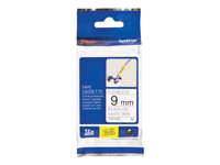 Brother TZe-FX221 - Lim - svart på vitt - Rulle (0,9 cm x 8 m) 1 kassett(er) flexibel ID-tejp - för Brother DCP-T310, T520; InkBenefit Plus DCP-T310; P-Touch PT-D200, E550, H105, P300, P750 TZEFX221
