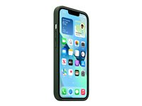 Apple - Skydd för mobiltelefon - med MagSafe - läder - sequoia green - för iPhone 13 MM173ZM/A