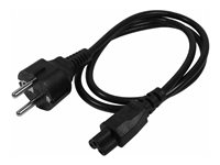 StarTech 3m (10ft) Laptop Power Cord, EU Schuko to C5, 2.5A 250V, 18AWG, Notebook / Laptop Replacement AC Cord, Printer/Power Brick Cord, Schuko CEE 7/7 to Clover Leaf IEC 60320 C5 - Laptop Charger Cable (753E-3M-POWER-LEAD) - Strömkabel - power CEE 7/7 (P) till IEC 60320 C5 - AC 250 V - 2.5 A - 3 m - formpressad - svart - Europa 753E-3M-POWER-LEAD